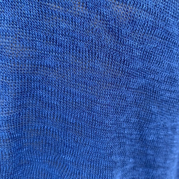 ❌DONATED❌Cherish Royal Blue Cuffed Sleeve Tie Top - Picture 10 of 14